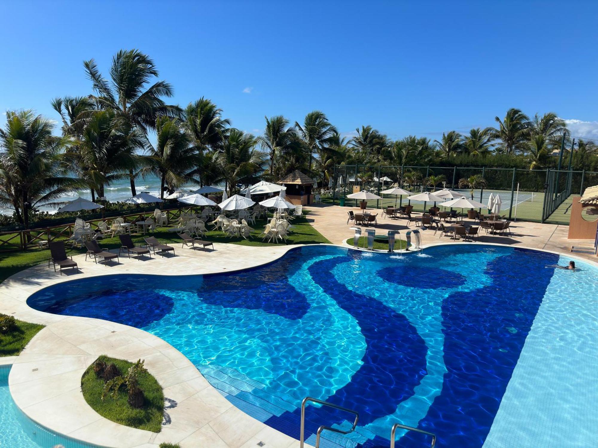 Flat Guarajuba 4 Quartos Terreo A Beira Mar - Pe Na Areia - Governanca Com Arrumadeira E Wi Fi Inclusos Camassari Luaran gambar