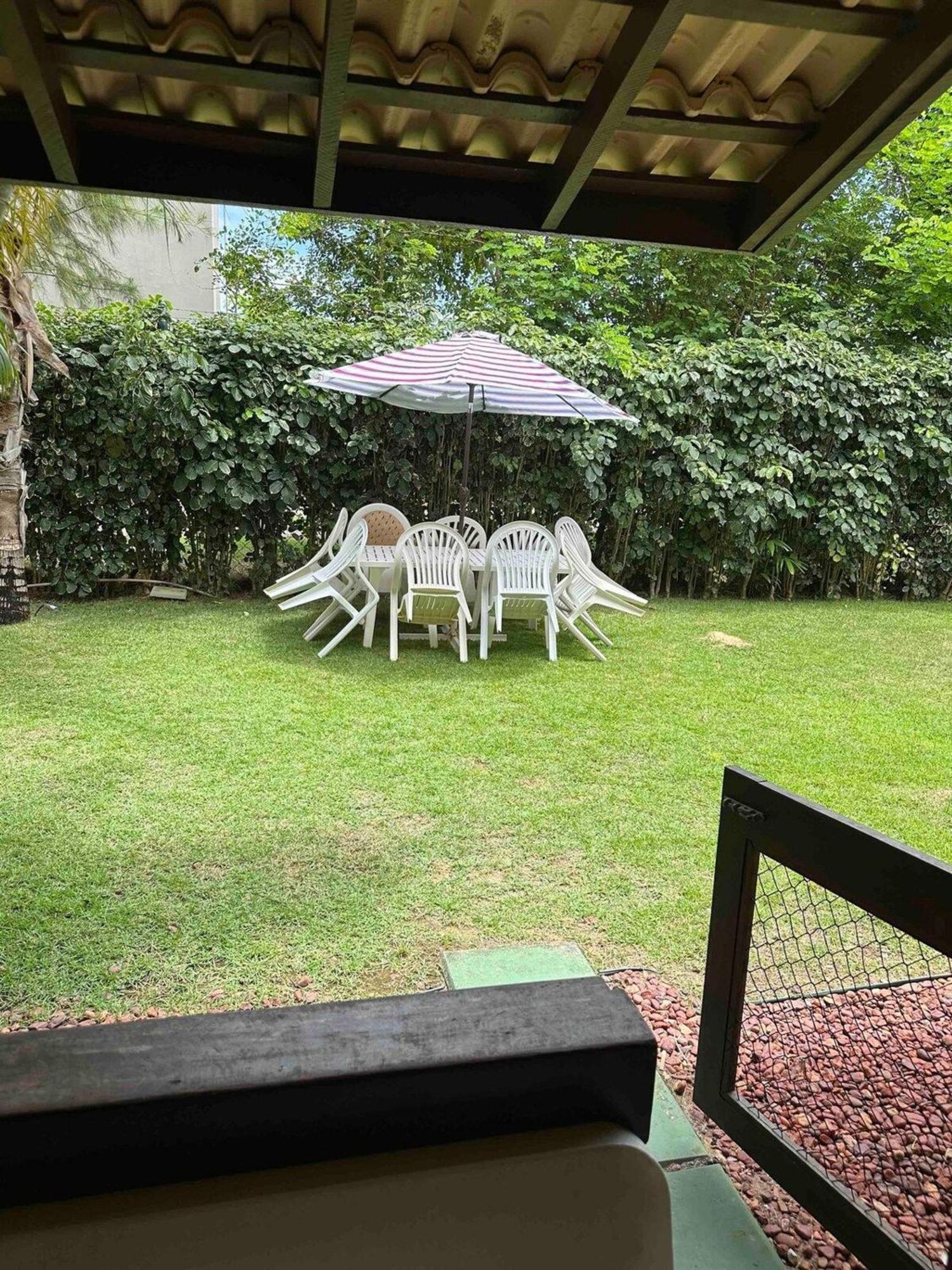 Flat Guarajuba 4 Quartos Terreo A Beira Mar - Pe Na Areia - Governanca Com Arrumadeira E Wi Fi Inclusos Camassari Luaran gambar
